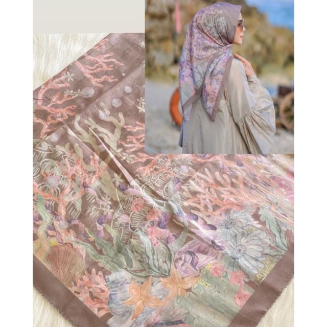 Buttonscarves The Littel Mermaid Taupe