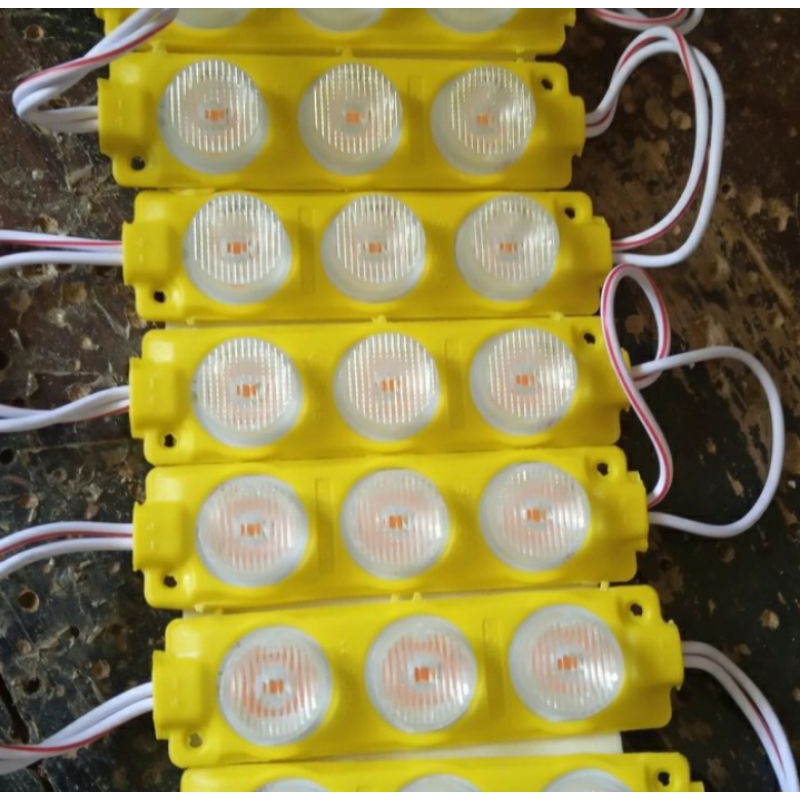 LED  3 MATA 12V warna kuning