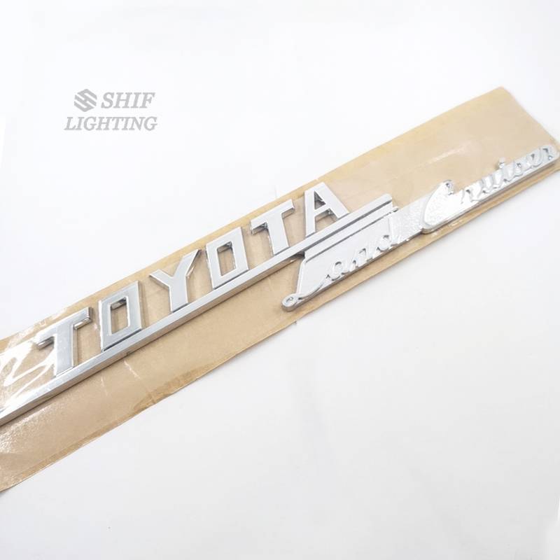 1pc Stiker Emblem Logo Toyota Land Cruiser Bahan Abs Untuk Dekorasi Mobil