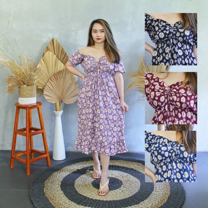 Daster Homedress Mamekoo Bahan Rayon Adem KATH Flower, Kath Tiedie, Nabi