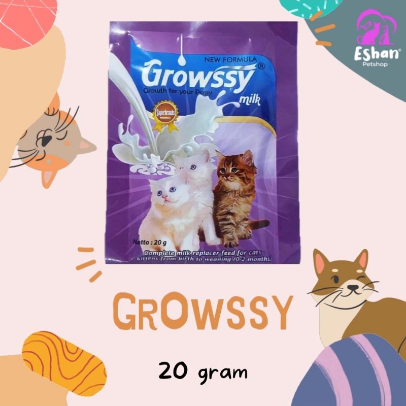 GROWSSY MILK / SUSU GROWSSY UNTUK KUCING