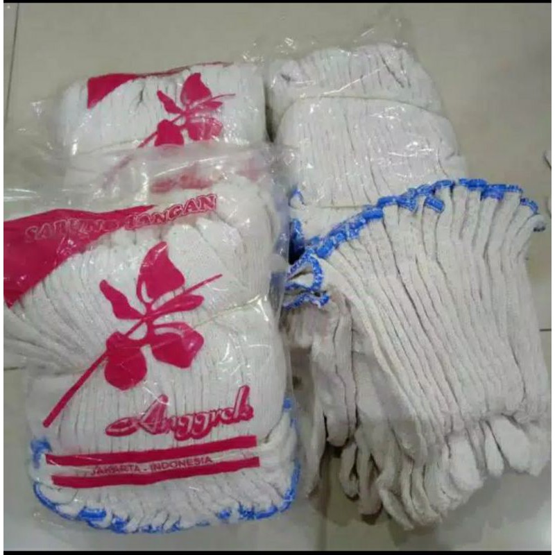 Lusinan Sarung tangan proyek lusinan, benang 5