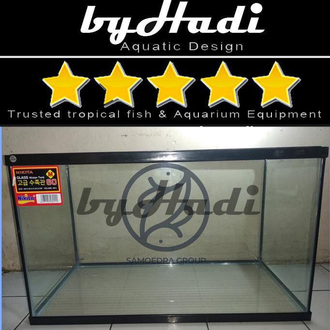 [[BISA COD]] AQUARIUM 60 CM 60 x 29,5 x 35,5 cm NIKITA UNTUK IKAN, REPTIL, HAMSTER