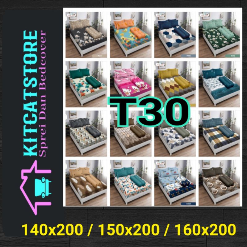 Sprei Flat T30 Queen Lady Rose (150x200 145x200 140x200) tinggi 30 Terlaris pilihan