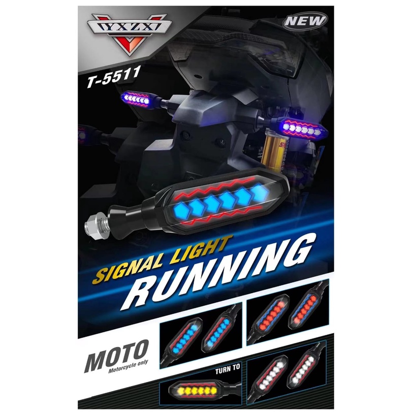 Lampu Sen Signal Running Vixion Byson Mx King Cb Cbr Aerox Vario 2 Warna Lampu Sen Led Sen Running Motor Uniiversal