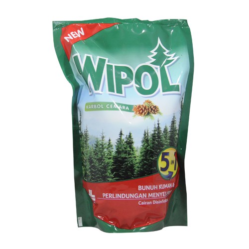 Wipol Karbol Cemara Refil 780ml Shopee Indonesia