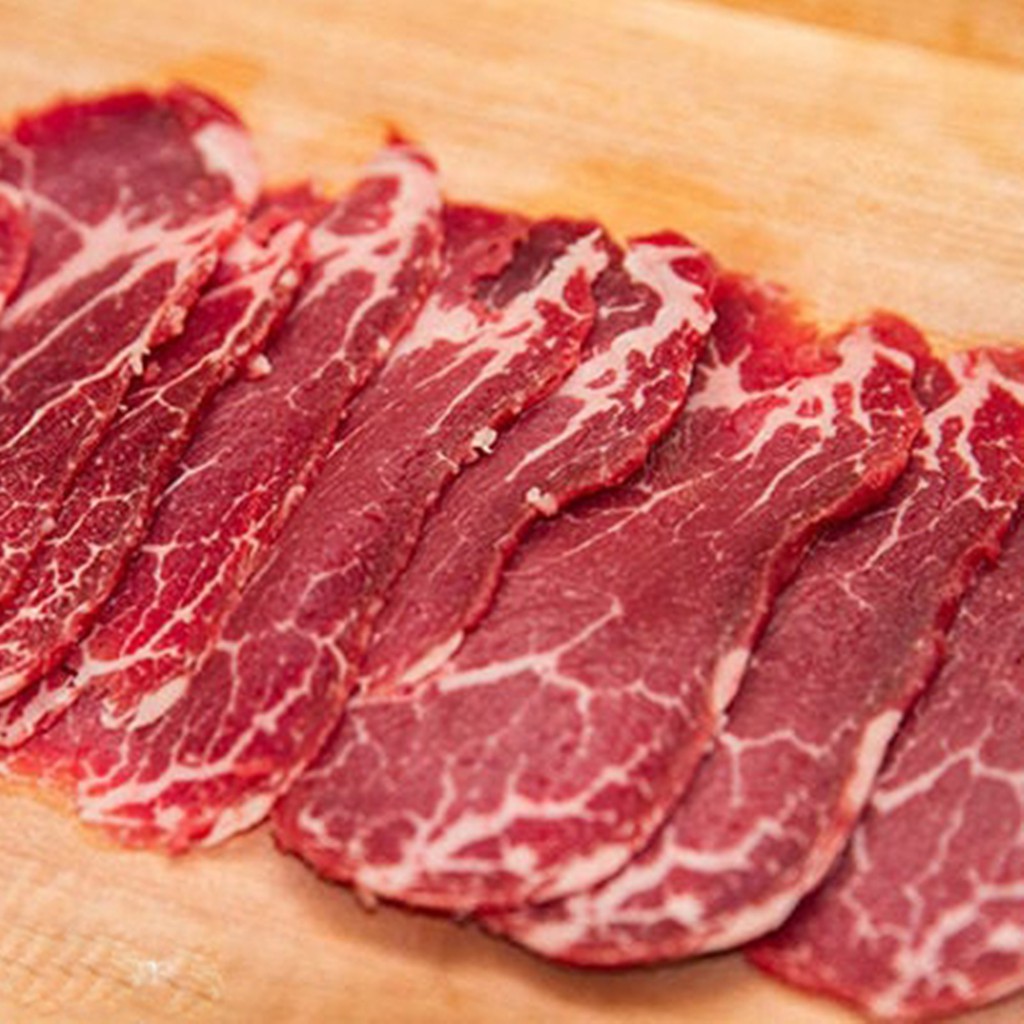 

AUSTRALIA PREMIUM YAKINIKU BEEF SLICE 1 KG PACK at KeNz Händler | Grab & Gojek
