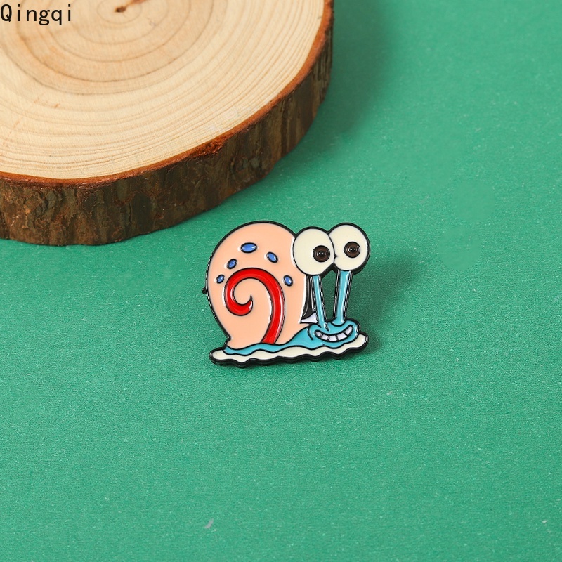 Bros Pin Enamel Desain Kartun Anime Siput Gary Untuk Anak