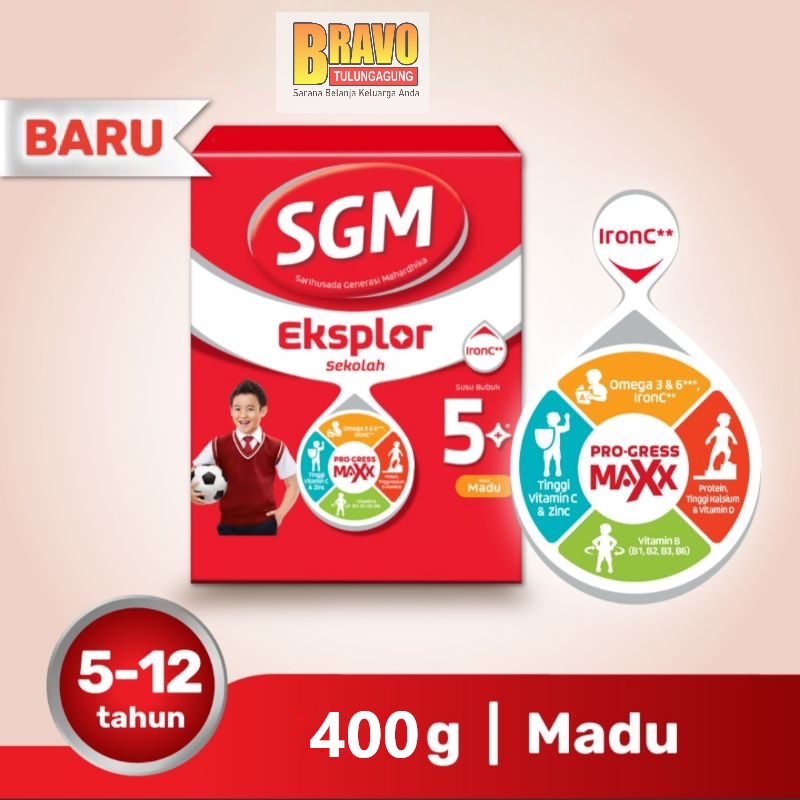 

BravoSupermarket - SGM Eksplor 5 Plus Madu 400g