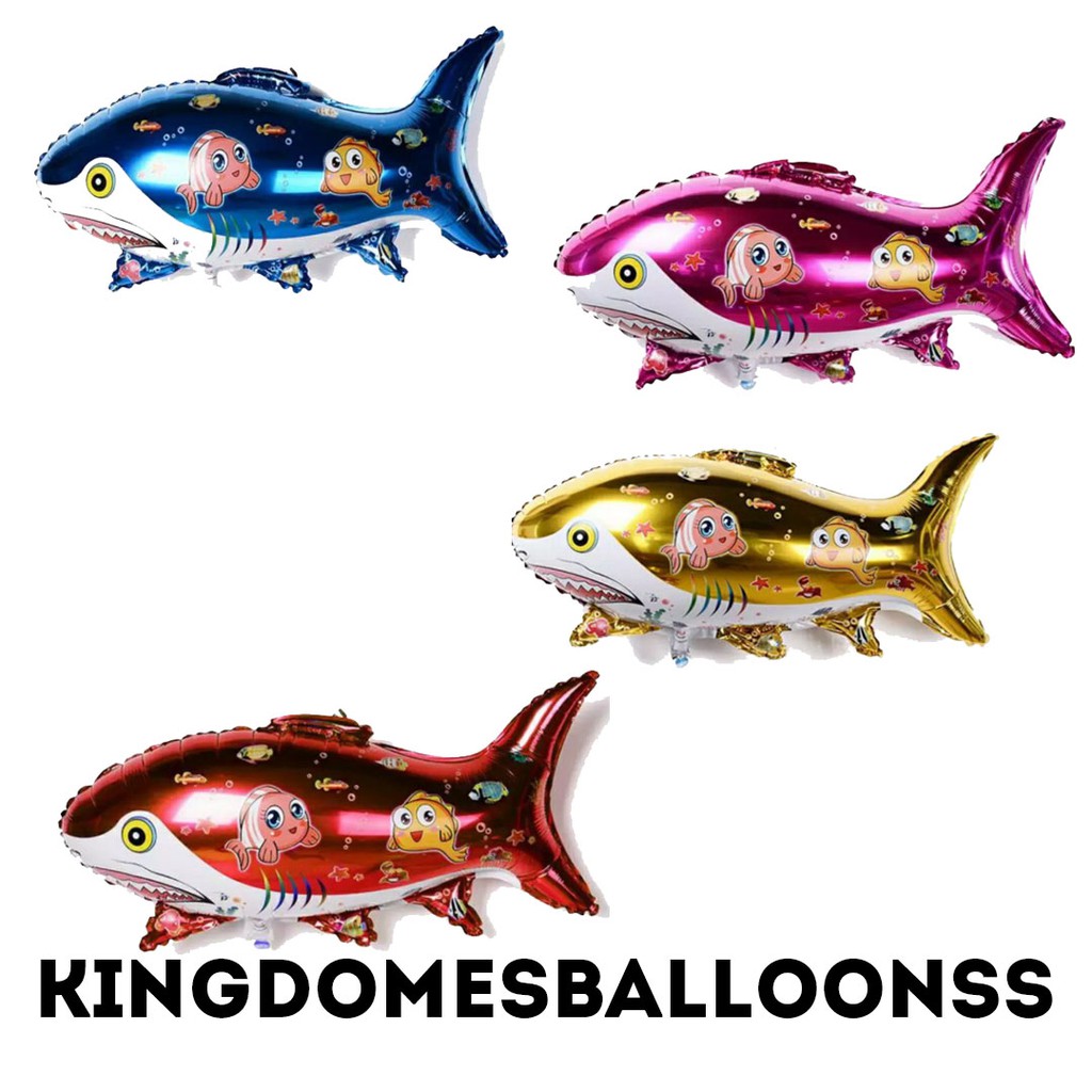 Kingdomesballoonss - Balon Foil Ikan Hiu
