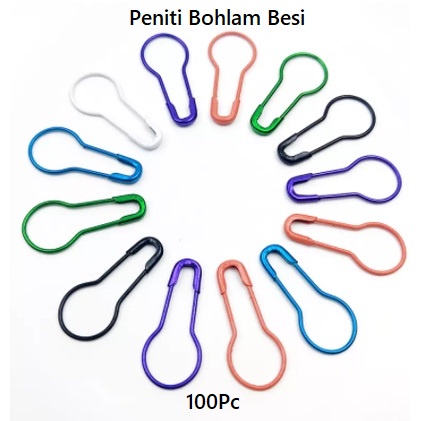 Peniti Bohlam Warna Warni Besi / Peniti Kebaya Hijab Labu Bohlam Harga/100pc