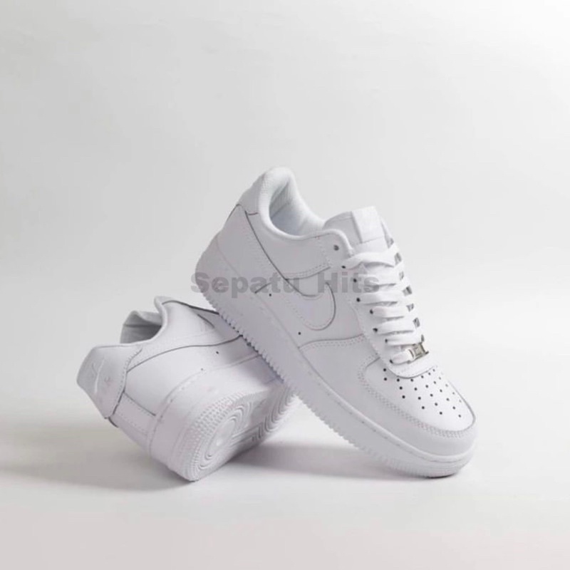 (COD) SEPATU MAN &amp; LEDIES NK3 A1R FORCE FULL WHITE SEPATU PUTIH SEPATU WANITA DAN PRIA SNEAKERS ANAK PEREMPUAN DAN LAKI LAKI MAD LOW TRIPEL WHITE SEPATU PENDEK SEPATU KASUAL SEPATU PUTIH POLOS