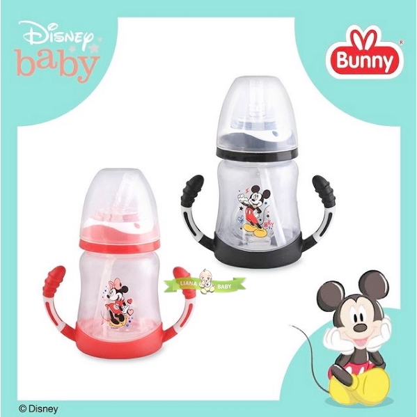 BOSU297 BOTOL LUSTY BUNNY DISNEY BABY TRAINING CUP HANDLE 210ML DM3012