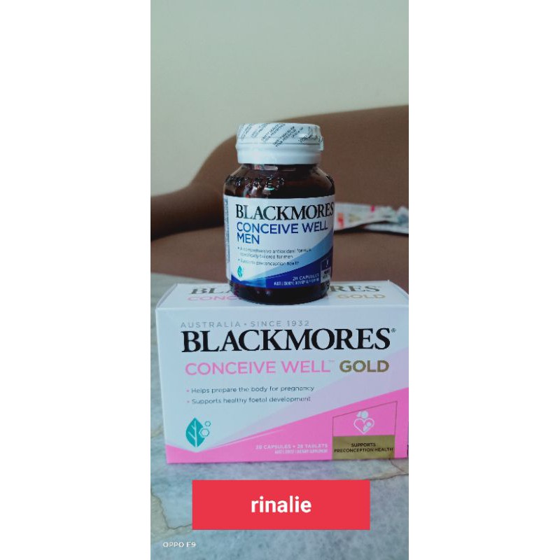 blackmores conceive well men + blackmores conceive well gold /vitamin kesubaran/blackmores promil