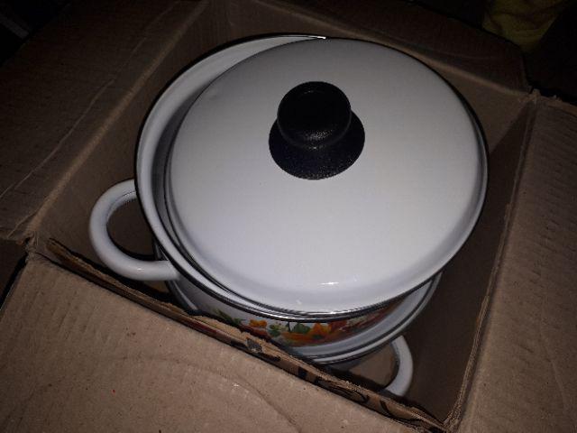 Panci Enamel Lisa Set 22+24 Cm