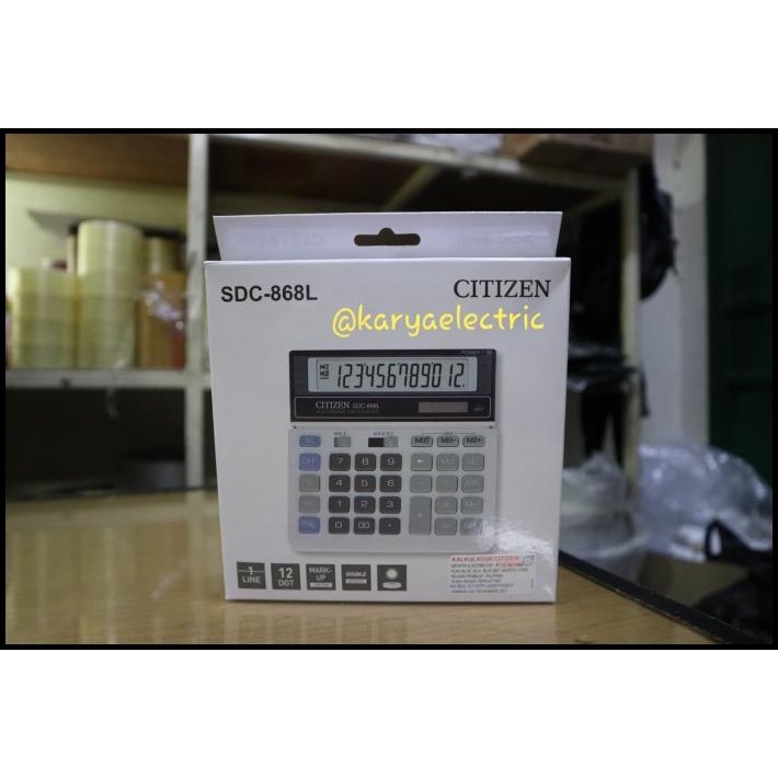 

Kalkulator / Calculator Citizen Sdc-868L Original Made In Philippines