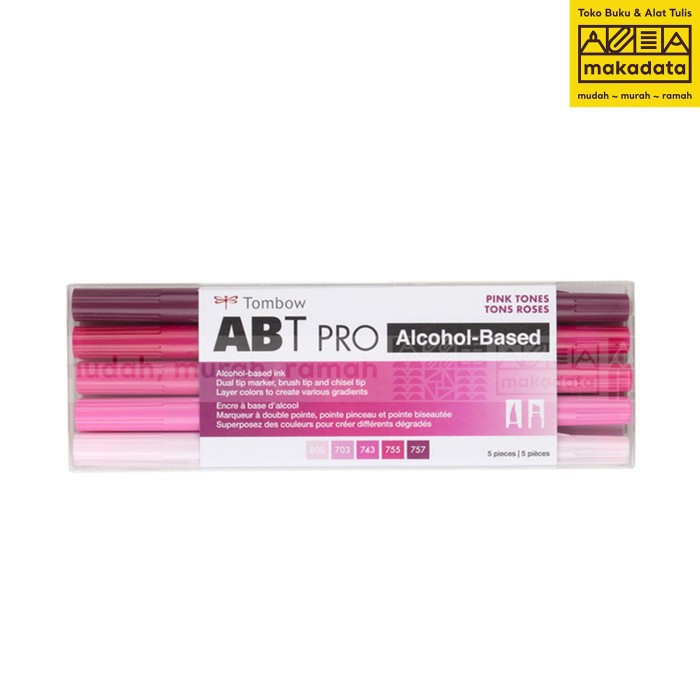 

TOMBOW DUAL BRUSH PEN ABT PRO PINK TONES SET 5 WARNA MURAH