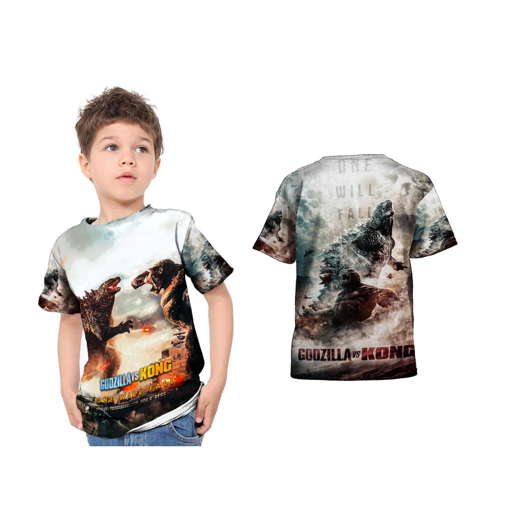 Tshirt Kaos Baju Anak GODZILLA VS KONG 08