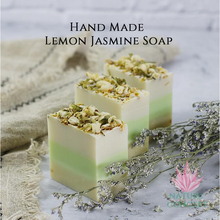 Sabun Cuci Muka Unik Organic Lemon Jasmine Soap Handmade soap