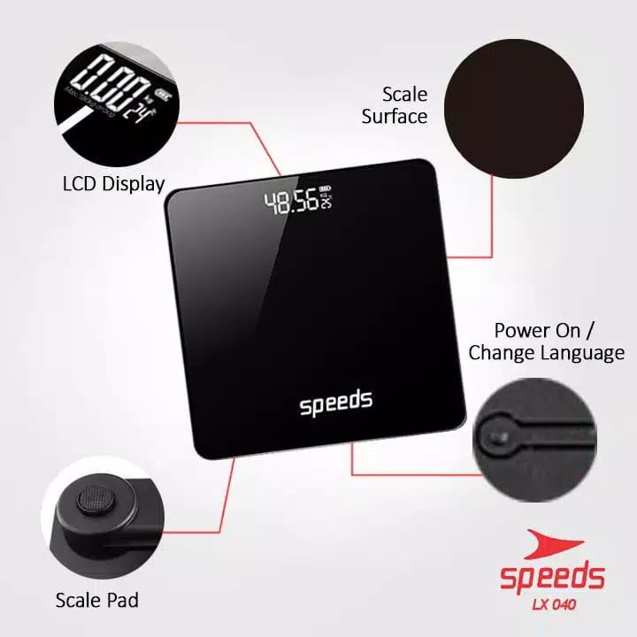 Timbangan Digital Badan Tempered Elektronik Digital Scale 180KG LY/X 040-7