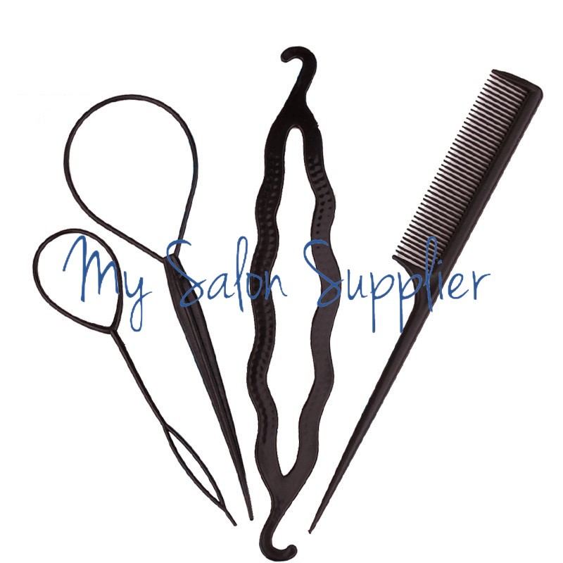 Alat Kepang / Sanggul / Hairdini / Braiding Tools isi 4