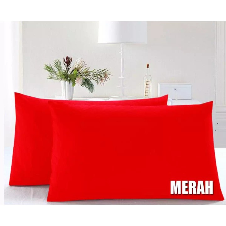 SARUNG BANTAL DAN SARUNG GULING POLOS PREMIUM MURAH ( 20pcs masuk 1 kg )