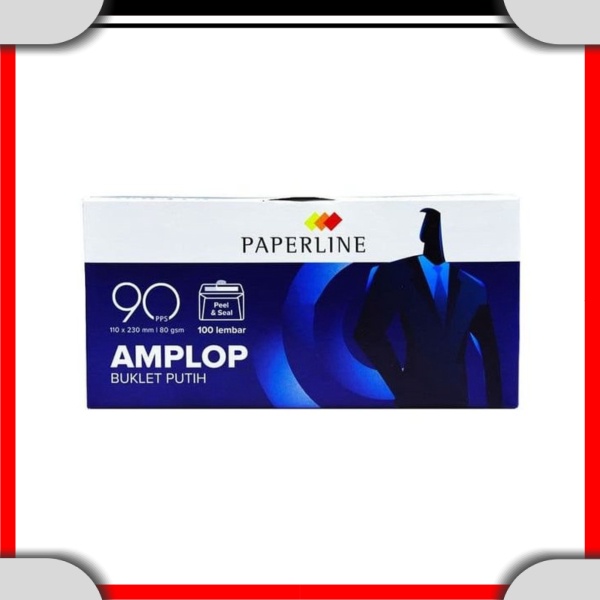 

Amplop Putih Polos Ukuran 90 PPS Seal Paperline110 x 230 mm 80gs T0143