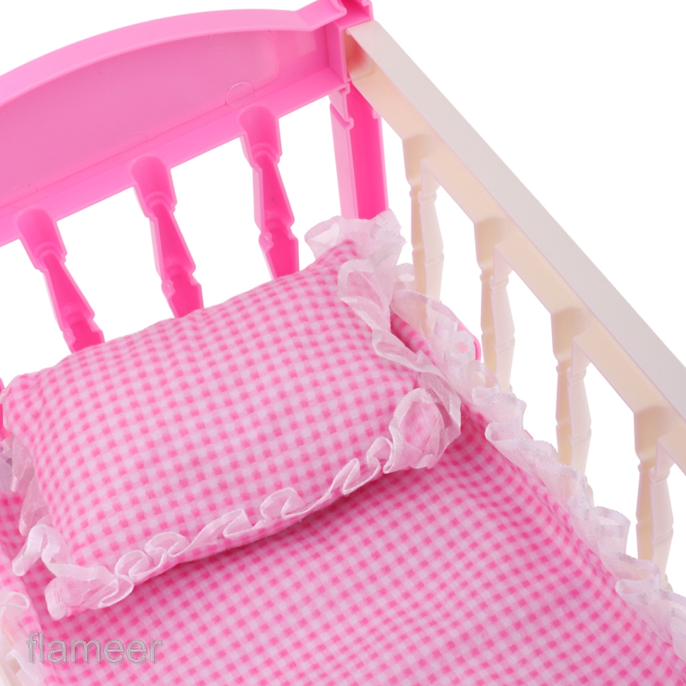 Takara Blythe Doll Furniture--The lovely Pink Bed 4 Pieces