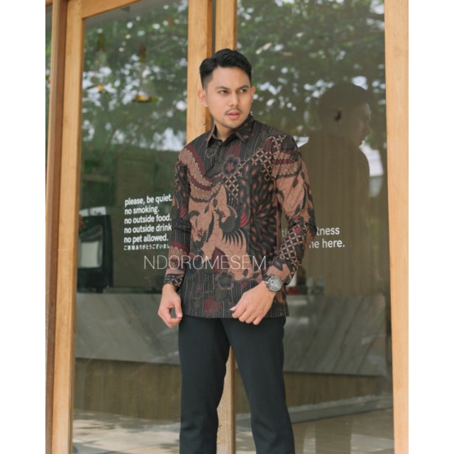 Batik Premium lasemprabu merak Bahan katun halus lapis furing batik panjang terbaru batik eksklusif