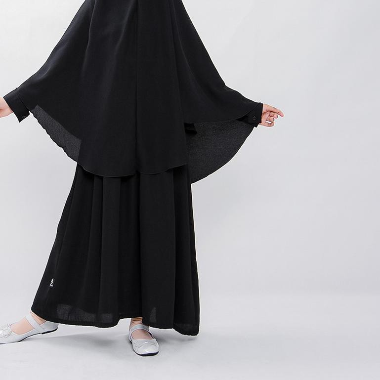 ☏ Bajuyuli Gamis Anak Syari Hitam ☃