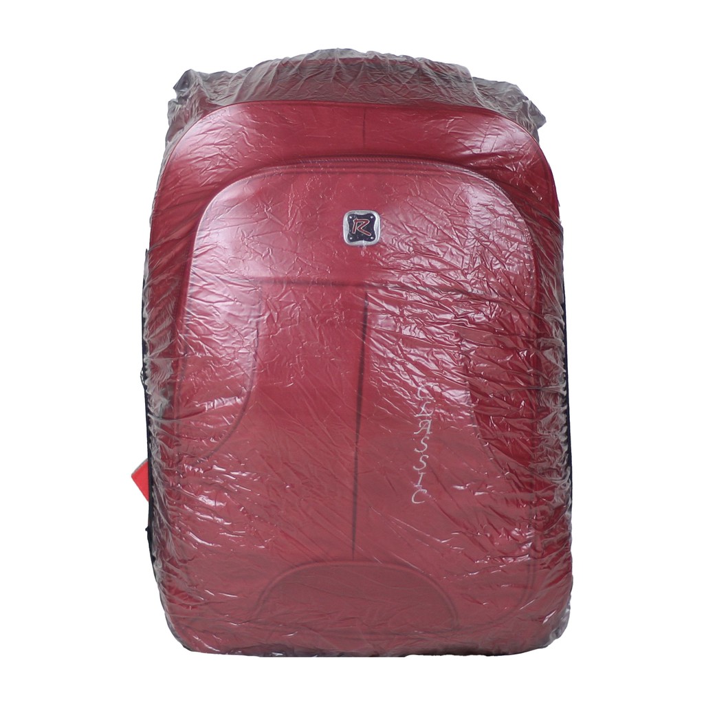 Tas Punggung Sekolah Kuliah Kerja Polo Classic Merah Backpack Nyaman Bonus Raincover