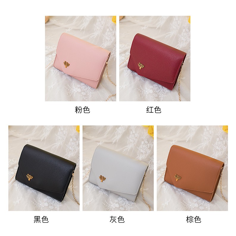 Azgalery T88 Tas Selempang Wanita Tas Korean Fashion Style Sling Bag Kulit PU Tas Korea