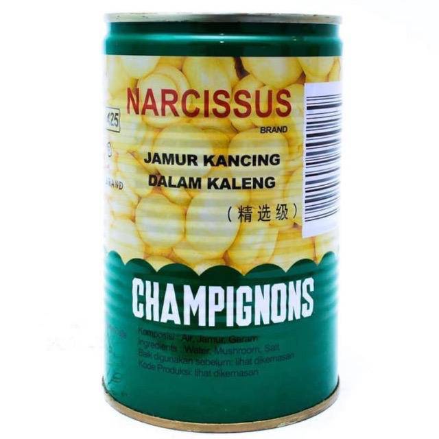 

JAMUR KANCING KALENG NARCISSUS CHAMPIGNON 425 GR