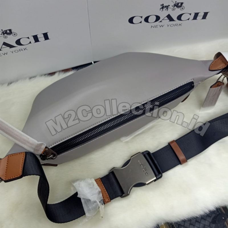 Waistbag Coach Revington Grey Belt Bag Tas Pinggang Original Quality