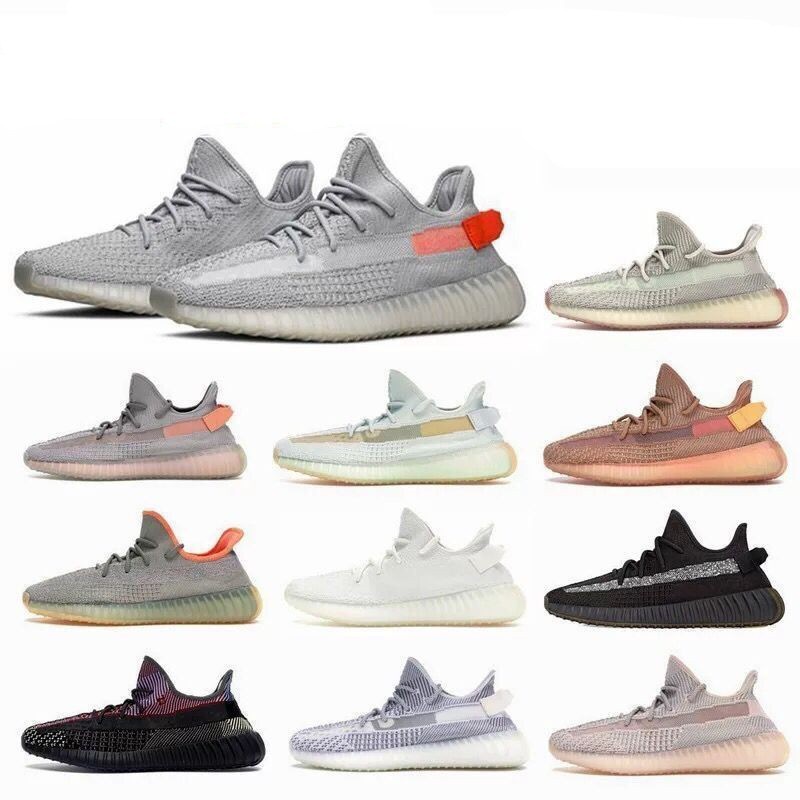 Putian Versi Tinggi Kelapa 350v2 Hitam  Putih Berbintang Angel Benar-benar Meledak Yeezy Gray Orange