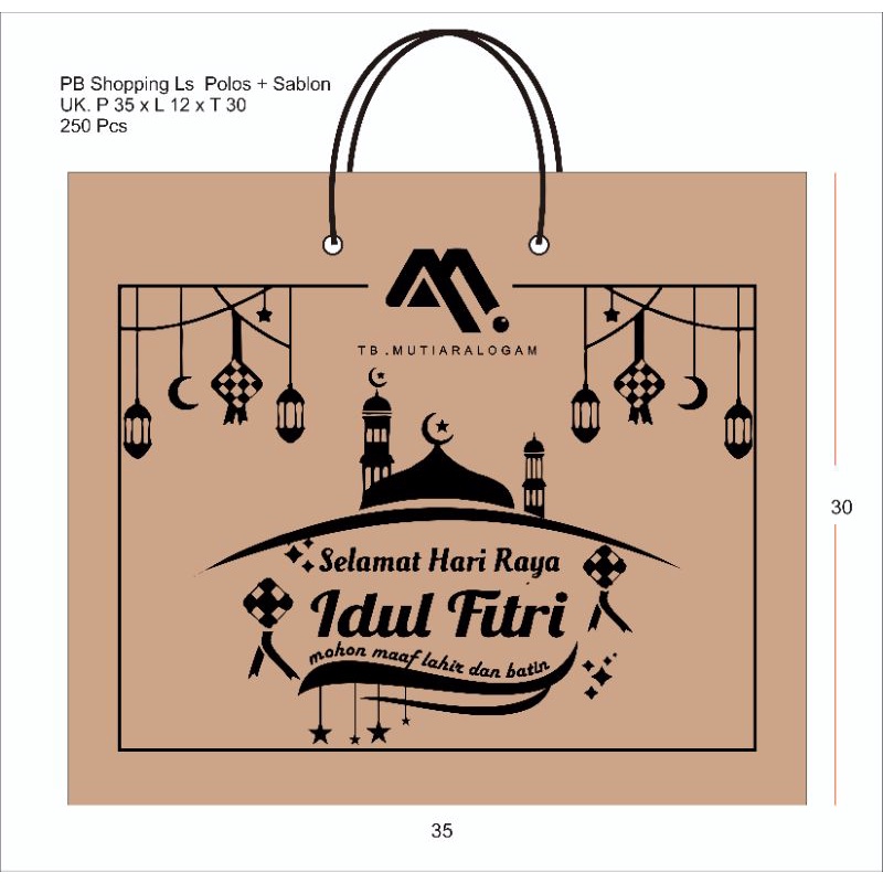 

Paperbag 35/30 Custom Sablon
