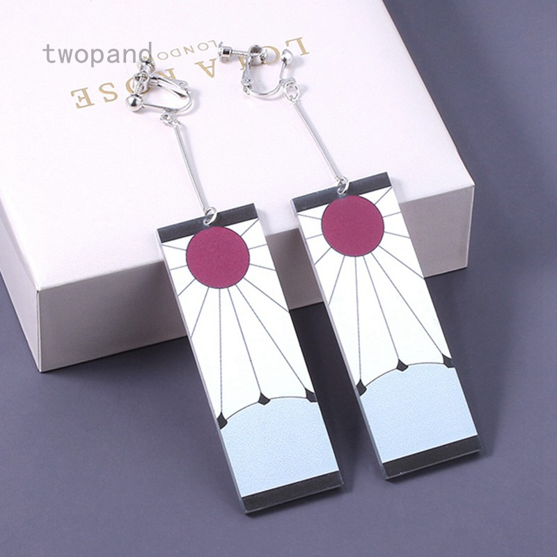 DS010 – Anting Jepit Tanpa Tindik Cosplay Demon Slayer / Kimetsu No Yaiba