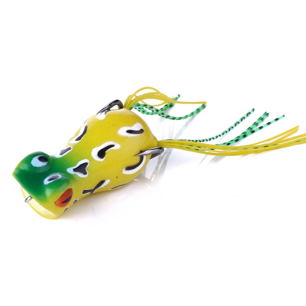 HENGJIA 6Pcs 5cm/12g Umpan Pancing Soft Frog Lure Ikan Bass Silicone Bait Topwater katak Bait Alat Pancing Tackle