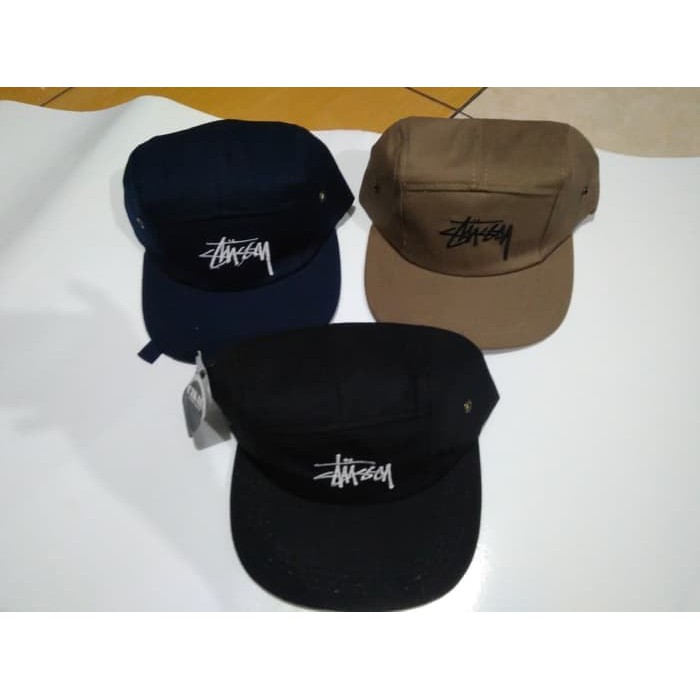 Topi Baseball Basebal STUSSY 5 PANEL polos custom Obral Murah Pria