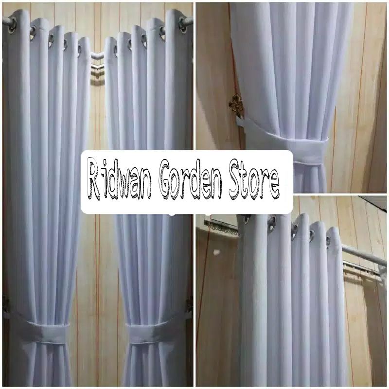 Gorden Polos Panjang 3 Meter | Tirai Jendela Minimalis Hordeng Pintu Kamar Elegan