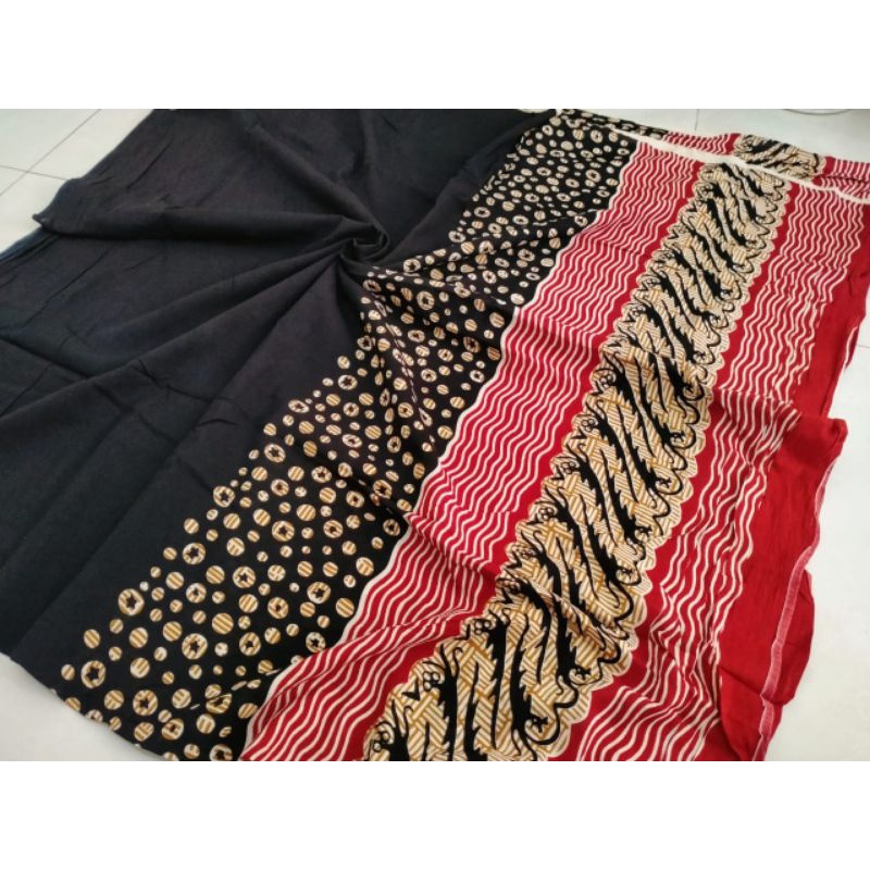 Kain Batik PARIS Solo motif bunder hitam modang