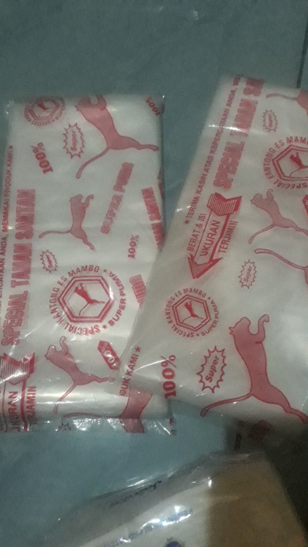 Plastik Pe Cap Puma Ukuran 1/2 Kg (12x25cm)