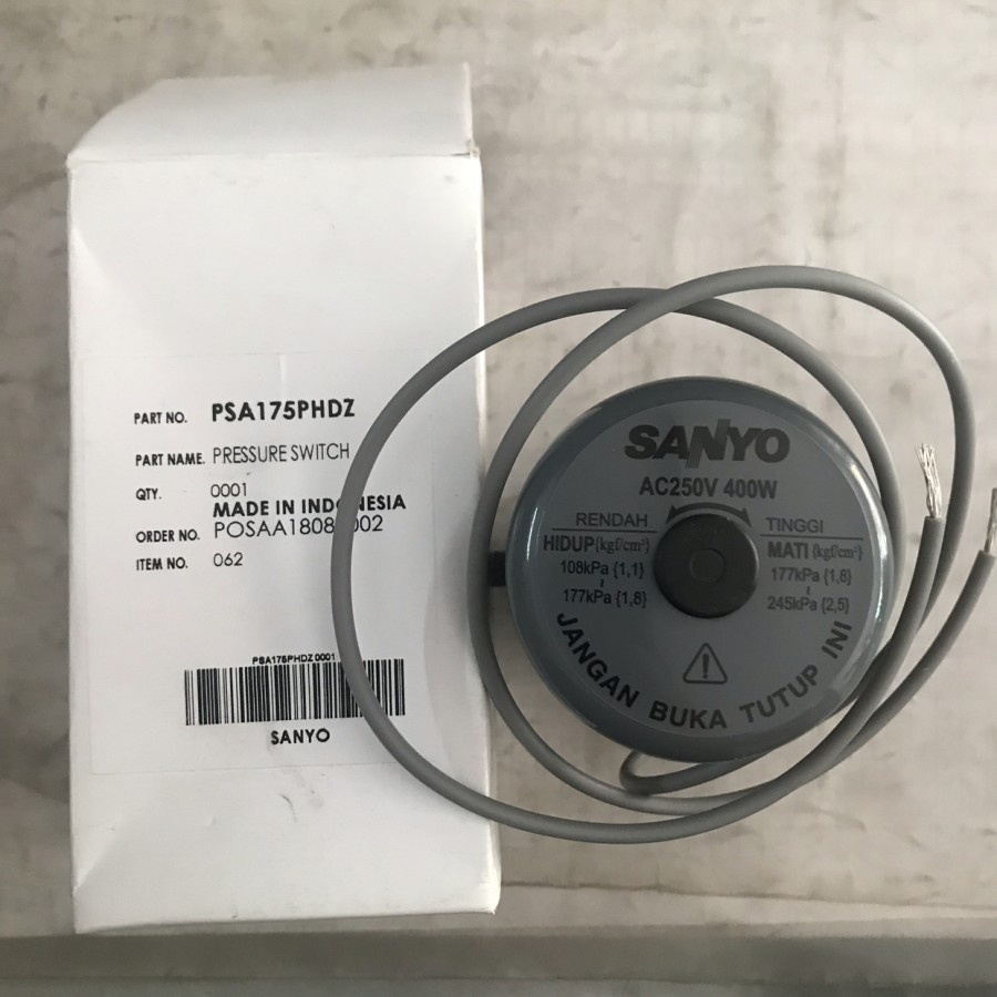 SPARE PART SANYO - OTOMATIS SANYO PH 236 AC PH 175 C - PRESSURE SWITCH SANYO PH 175 C saklar otomati
