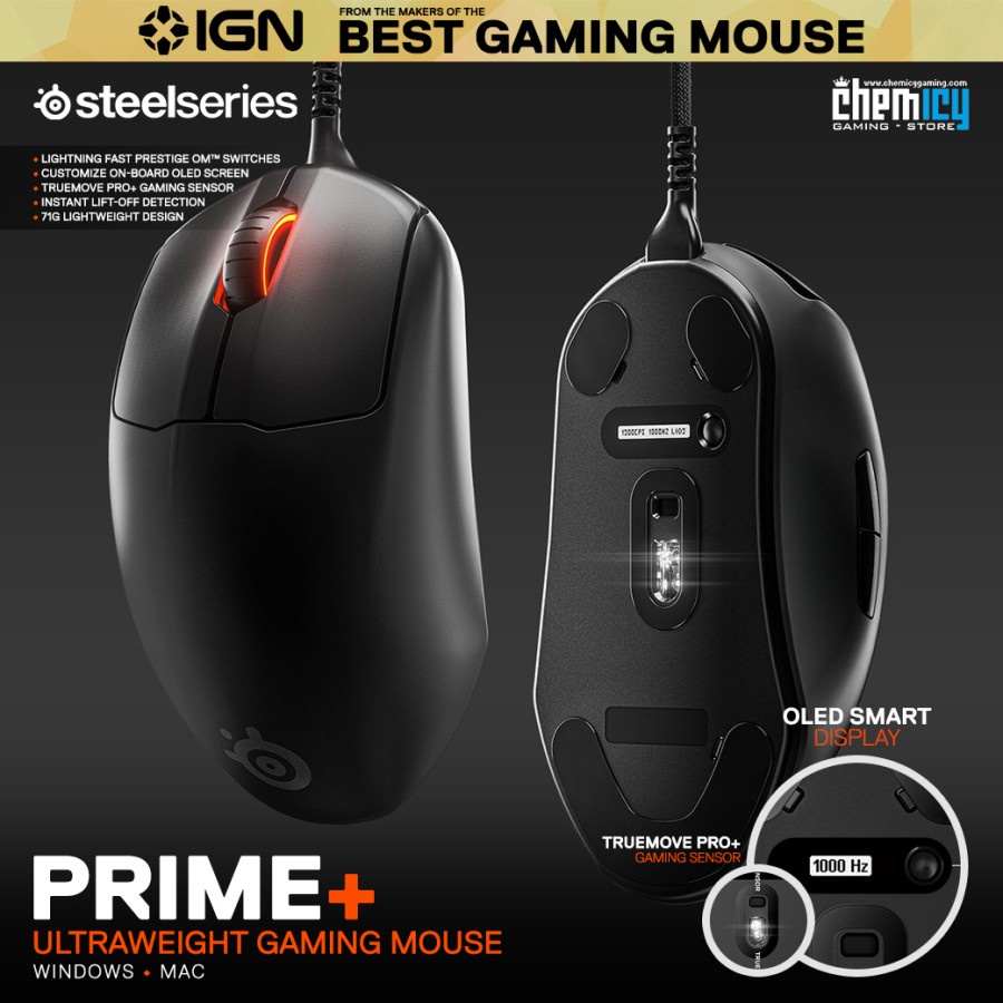 Steelseries Prime+ Tournament - Ready Pro Series Gaming Mouse