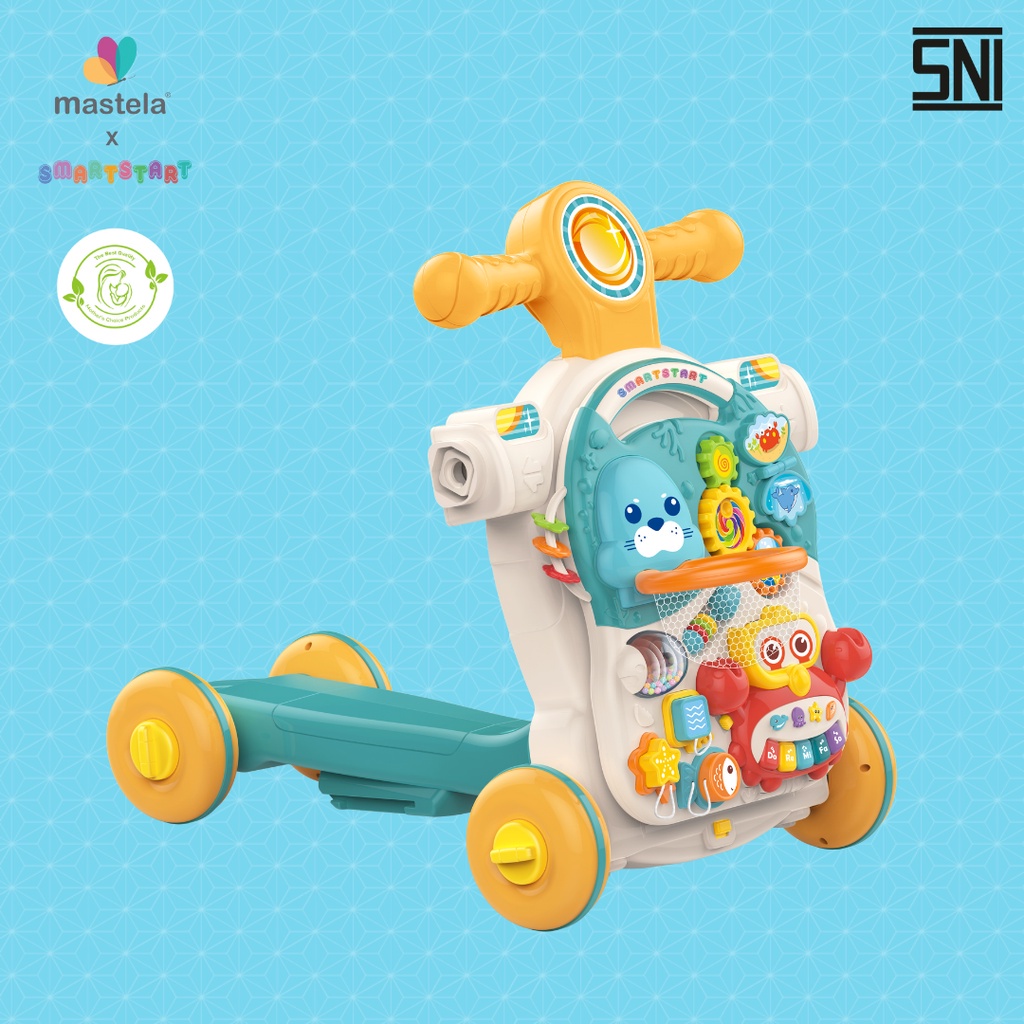 MASTELA Grande Activity / Push Music Walker - Baby Walker dengan musik 5in1 Mode, Play and Learn mainan belajar jalan bayi