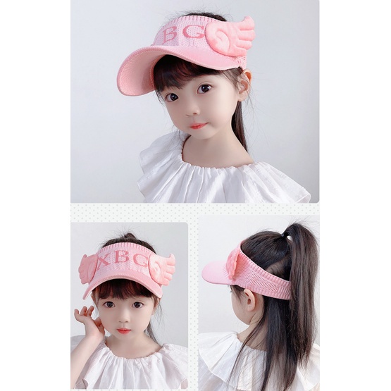 TOPI ANAK RAJUT BASEBALL VISOR PANTAI SUNSHADE MOTIF XBG WINGS ANTI UV ANAK KECIL BTF