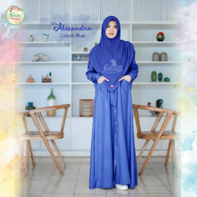 Gamis syari/Fashion muslimah/Baju muslim/Pakaian wanita/Gamis fenuza/Baju menyusui/Pakaian syari