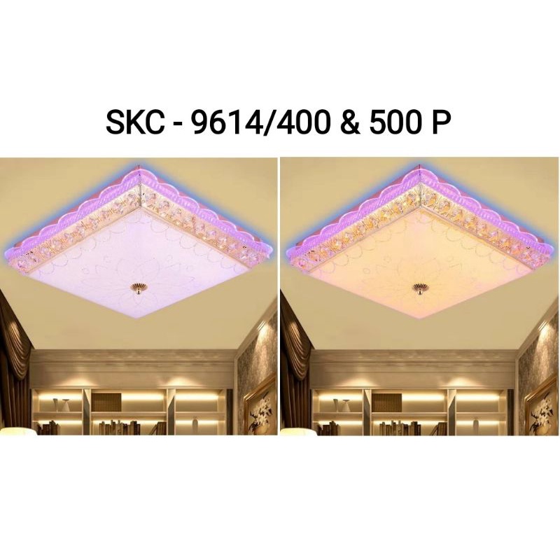 Lampu Hias Plafon Ceiling Lamp LED 9614 Kotak Diameter 40cm