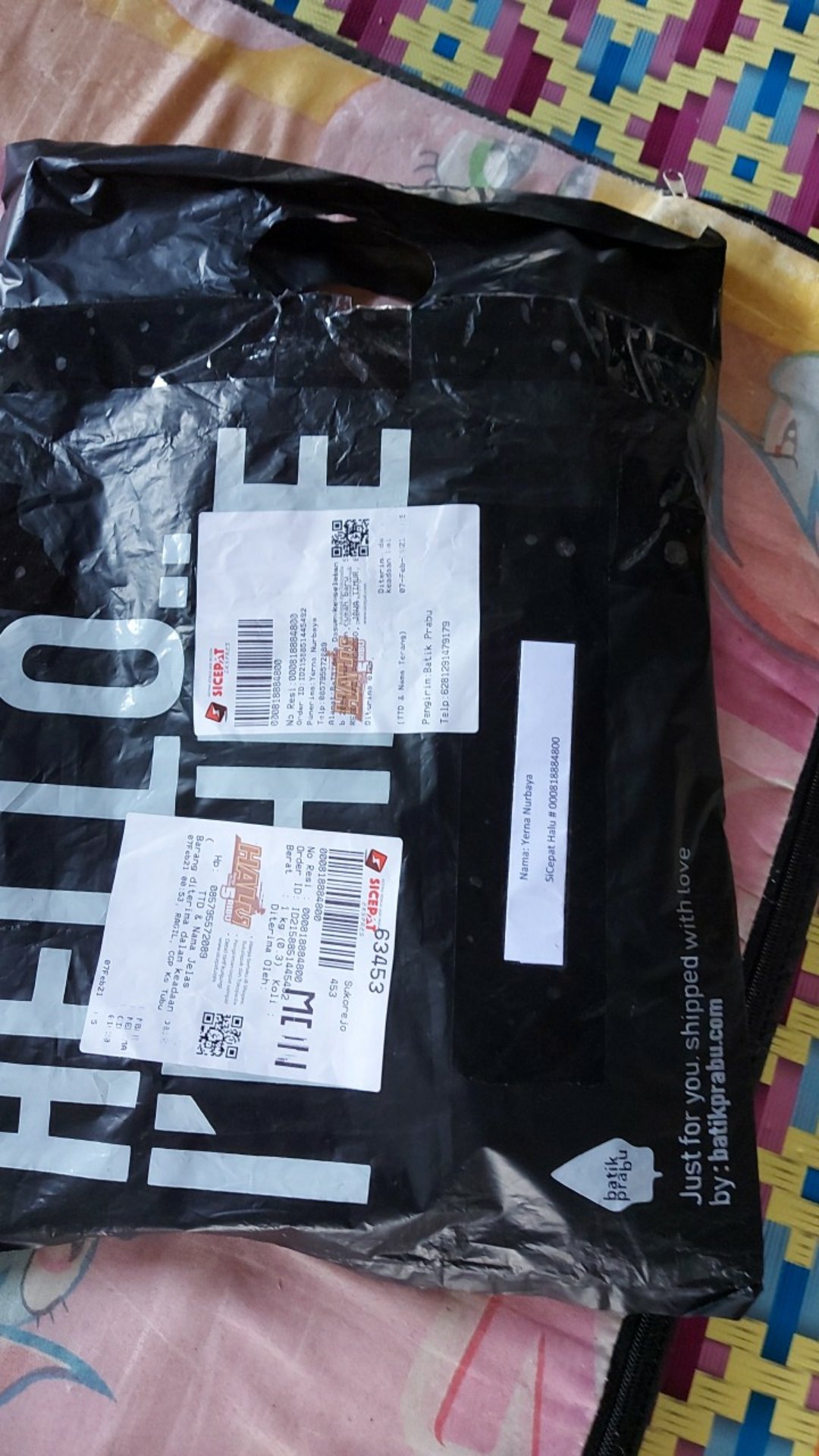 Kemeja Batik Prabu Bahan Katun Baturaden Reguler Fit A591