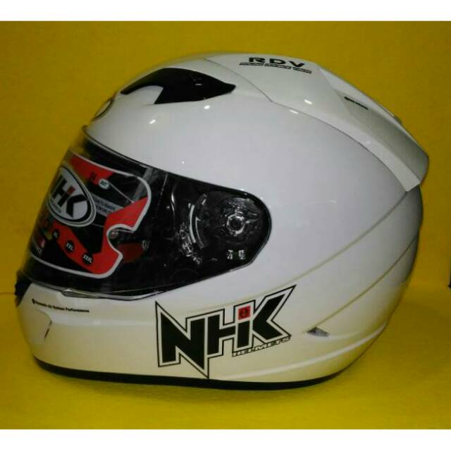 Helm NHK Gp 1000 double visor White solid